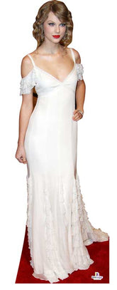 Taylor Swift in White 482 Celebrity Cutout